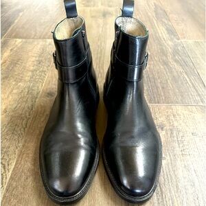 Men’s Banana republic black leather boots size 8&1/2